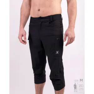 Klimatex LOZANO Pánske outdoorové 3/4 nohavice, čierna, veľkosť
