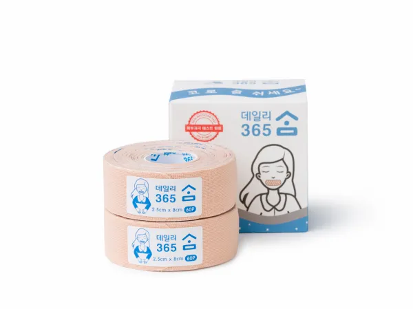 Temtex tape proti chrápaniu 2,5cm x 8cm, 120 ks v balení