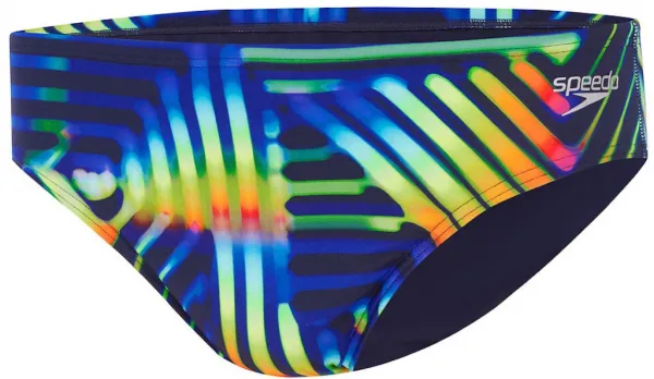 Speedo allover digital 8 cm brief pahala geo/true navy s - uk32