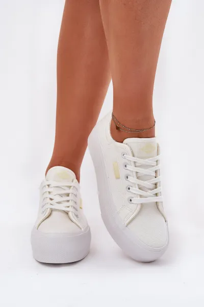 Lee Cooper CANVAS Dámske tenisky, biela, veľkosť
