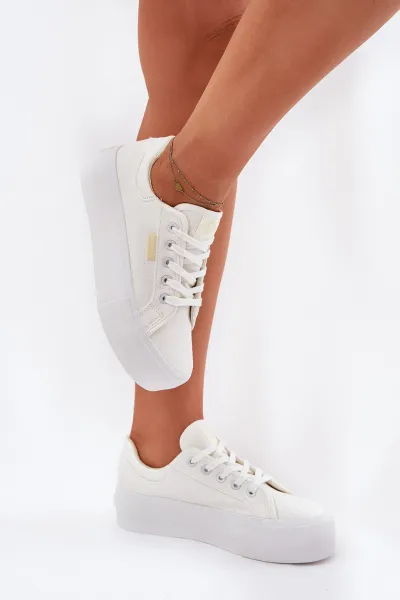Lee Cooper CANVAS Dámske tenisky, biela, veľkosť