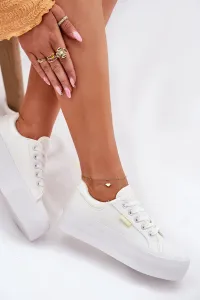Lee Cooper CANVAS Dámske tenisky, biela, veľkosť
