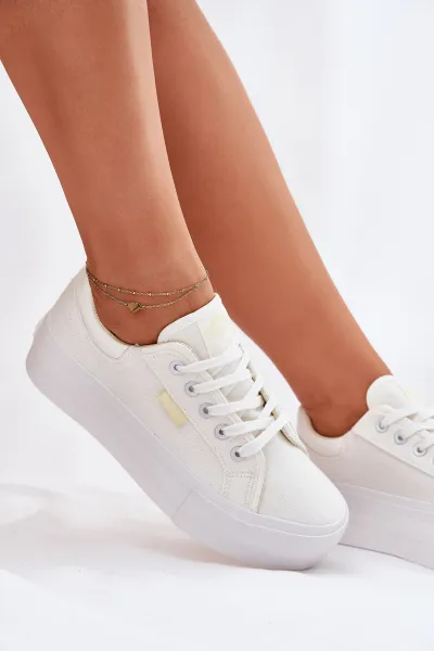 Lee Cooper CANVAS Dámske tenisky, biela, veľkosť