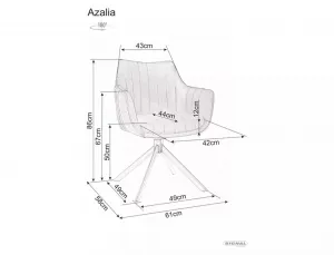 Signal Otočné jídelní křeslo Azalia Brego béžové