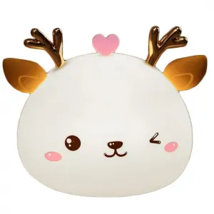 TZB Dětská stolní LED lampa Fawn bílá