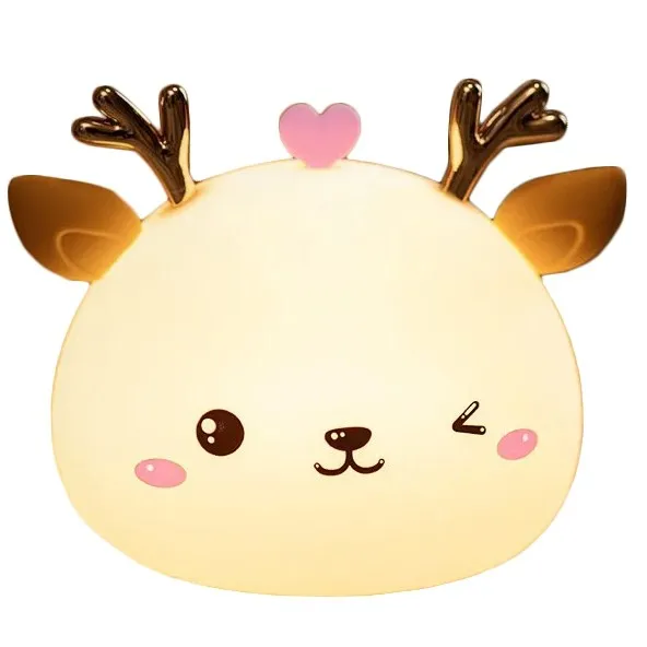 TZB Dětská stolní LED lampa Fawn bílá