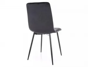 Signal Čalouněná jídelní židle Daren Velvet černá