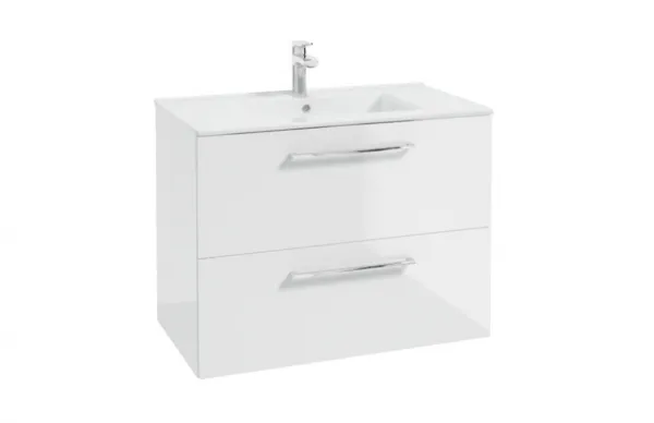 ArtDef Skrinka pod umývadlo FERATA D80 2S/45 | biela 80 cm