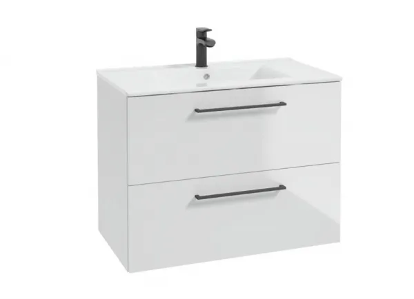 ArtDef Skrinka pod umývadlo FERATA D80 2S/45 | biela 80 cm