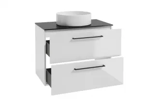 ArtDef Skrinka pod umývadlo FERATA D80 2S/45 | biela 80 cm