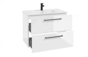 ArtDef Skrinka pod umývadlo FERATA D80 2S/45 | biela 80 cm