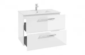 ArtDef Skrinka pod umývadlo FERATA D80 2S/45 | biela 80 cm
