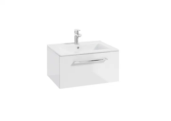 ArtDef Skrinka pod umývadlo FERATA D60 1S/45 | biela 60 cm