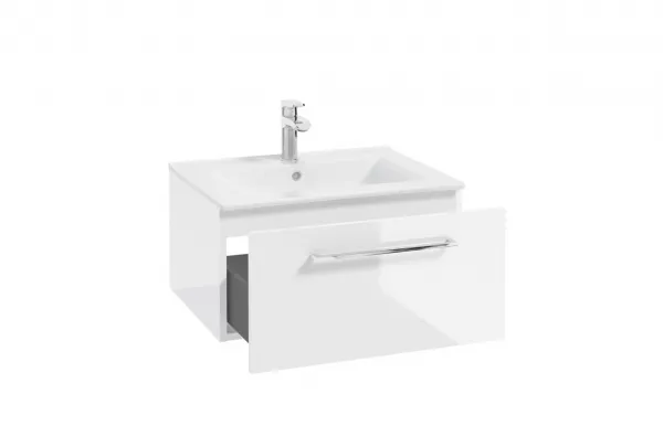 ArtDef Skrinka pod umývadlo FERATA D60 1S/45 | biela 60 cm