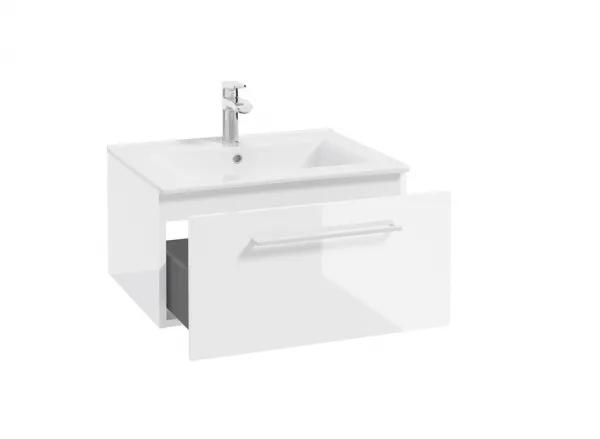 ArtDef Skrinka pod umývadlo FERATA D60 1S/45 | biela 60 cm