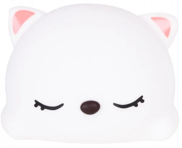 TZB Dětská stolní LED lampa Kitty bílá