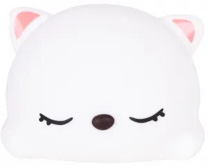 TZB Dětská stolní LED lampa Kitty bílá