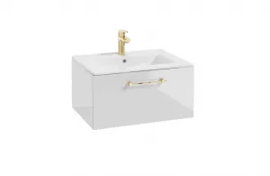 ArtDef Skrinka pod umývadlo FERATA D60 1S/45 | biela 60 cm
