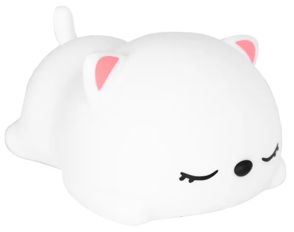 TZB Dětská stolní LED lampa Kitty bílá