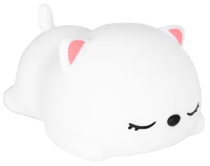TZB Dětská stolní LED lampa Kitty bílá