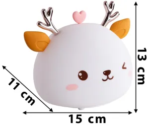 TZB Dětská stolní LED lampa Fawn bílá