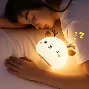 TZB Dětská stolní LED lampa Fawn bílá