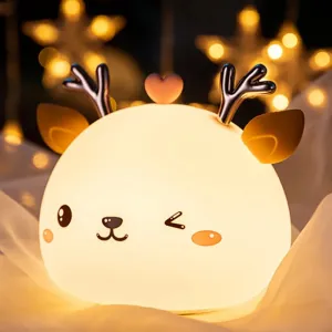 TZB Dětská stolní LED lampa Fawn bílá
