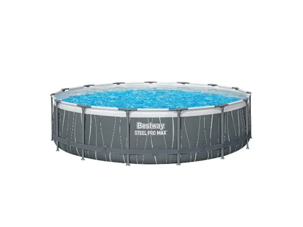 Bestway Bazén Steel Pro Max, Ø 457 x 107 cm, sivá