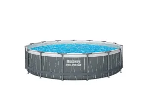 Bestway Bazén Steel Pro Max, Ø 457 x 107 cm, sivá
