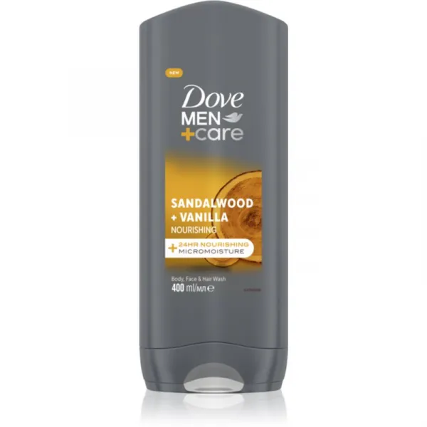 Dove Men+Care Sandalwood & Vanilla sprchovací gél 400 ml
