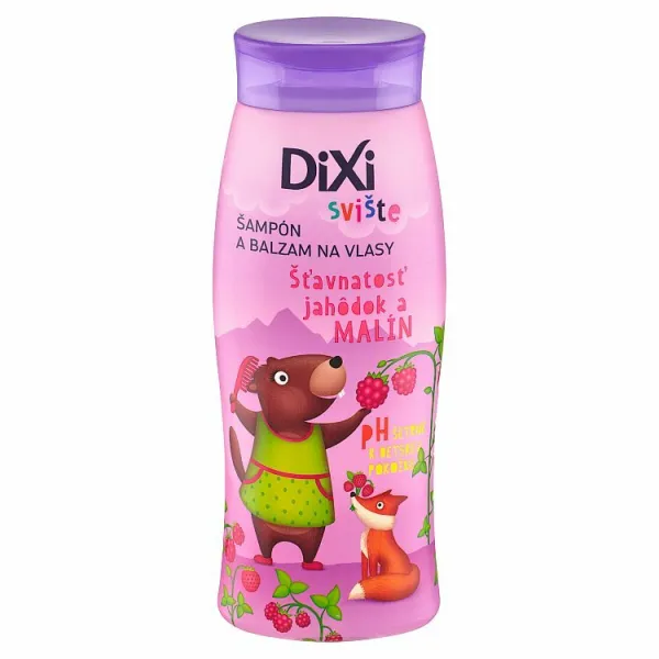 Dixi Svište šťavnatosť jahôdok a malín šampón a balzam na vlasy 400 ml 1ks