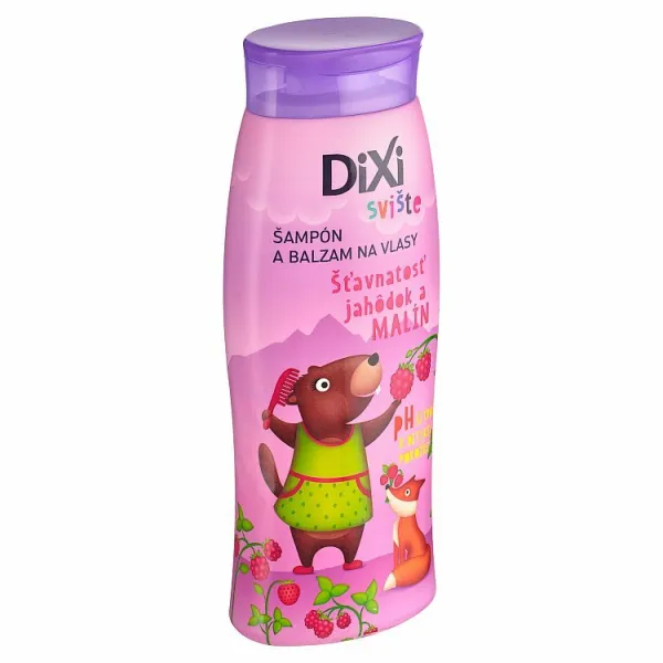 Dixi Svište šťavnatosť jahôdok a malín šampón a balzam na vlasy 400 ml 1ks