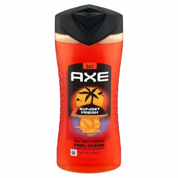 Axe Sunset Fresh Shower Gel sprchový gél 3v1 pre mužov 400 ml