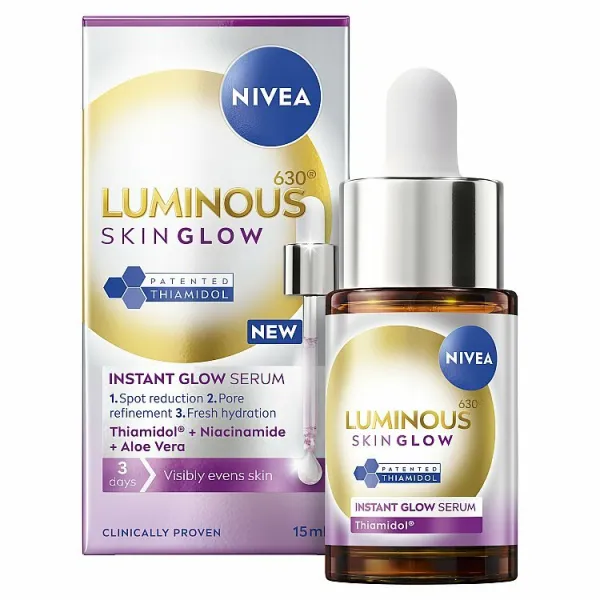NIVEA Luminous 630 Skin Glow rozjasňujúce pleťové sérum 15 ml