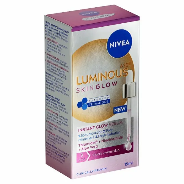 NIVEA Luminous 630 Skin Glow rozjasňujúce pleťové sérum 15 ml