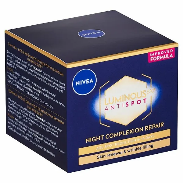 Nivea Luminous630 Nočný krém proti pigmentovým škvrnám 50 ml