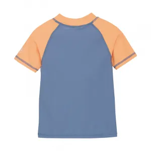 Detské tričko na kúpanie COLOR KIDS T-shirt W. Print-7450-Coronet Blue