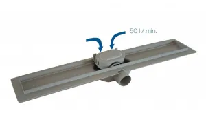 HOPA - Odtokový žľab STANDARDline NEREZ 2v1 (vloženie dlažby) - Rozmer A - 90 cm, Variant roštu - Klasszik OLPZLABST89K