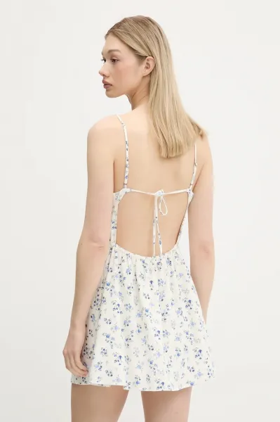 Ľanové šaty Hollister Co.