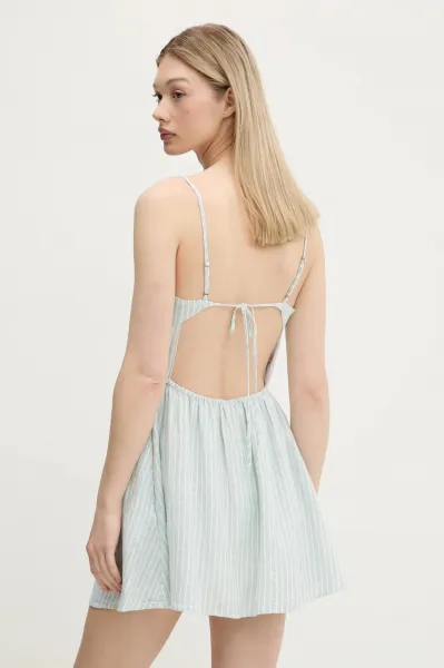 Ľanové šaty Hollister Co.