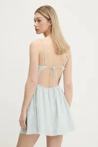 Ľanové šaty Hollister Co.