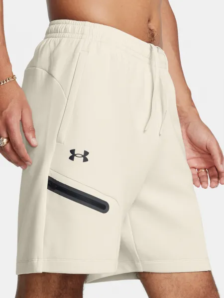 Men's shorts Under Armour UA Unstoppable Flc Shorts-WHT - Men
