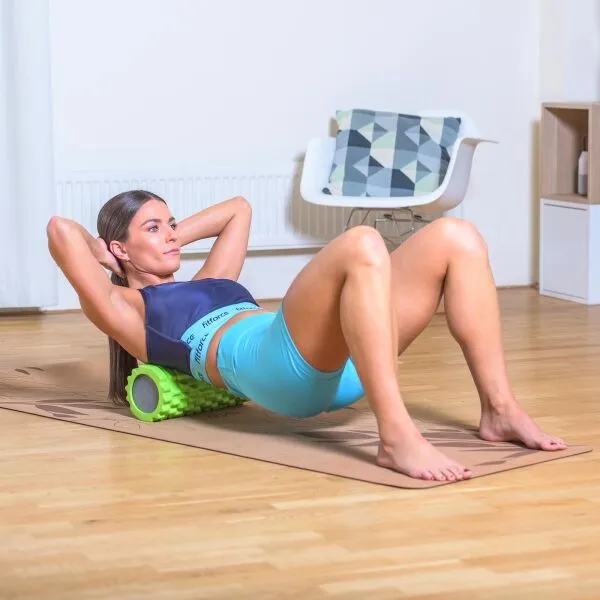Fitforce GROLL C1+1 Fitness masážny valec 2v1, zelená, veľkosť