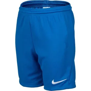 Nike DRI-FIT PARK 3 JR TQO Chlapčenské futbalové šortky, modrá, veľkosť