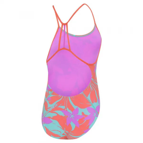 Speedo allover lane line back girls kaluna floral/arctic glass 164cm