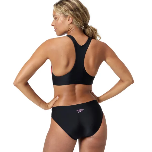 Speedo colourblock splice 2pc 2.0 neon violet s - uk32