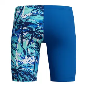 Speedo digital allover v-cut boys swim shorts navy 116cm