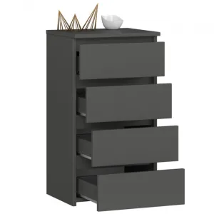 Ak furniture Komoda CL4 40 cm grafitově šedá