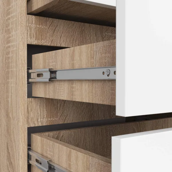 Ak furniture Komoda CL3 60 cm dub sonoma/biela