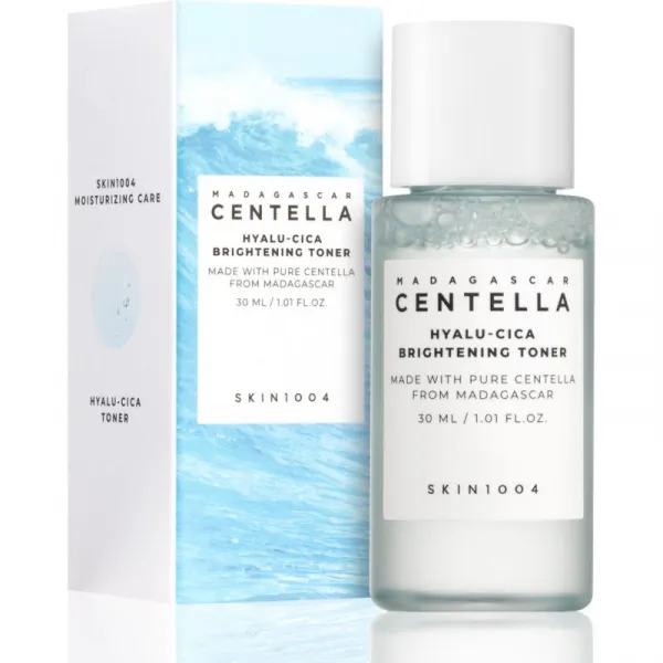 SKIN1004 Madagascar Centella Hyalu-Cica Brightening Toner jemné exfoliačné tonikum pre rozjasnenie a hydratáciu 30 ml